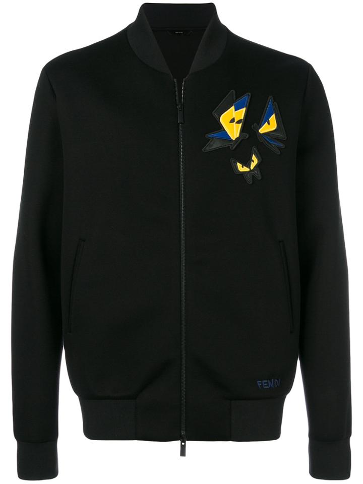 Fendi Butterfleyes Zipped Sweatshirt - Black