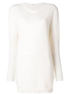 Majestic Filatures Long Line Jumper - Nude & Neutrals