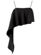 Giuliana Romanno Crop Top, Women's, Size: 42, Black, Polyester/acetate