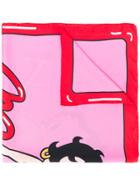 Moschino Betty Boop Scarf - Pink & Purple