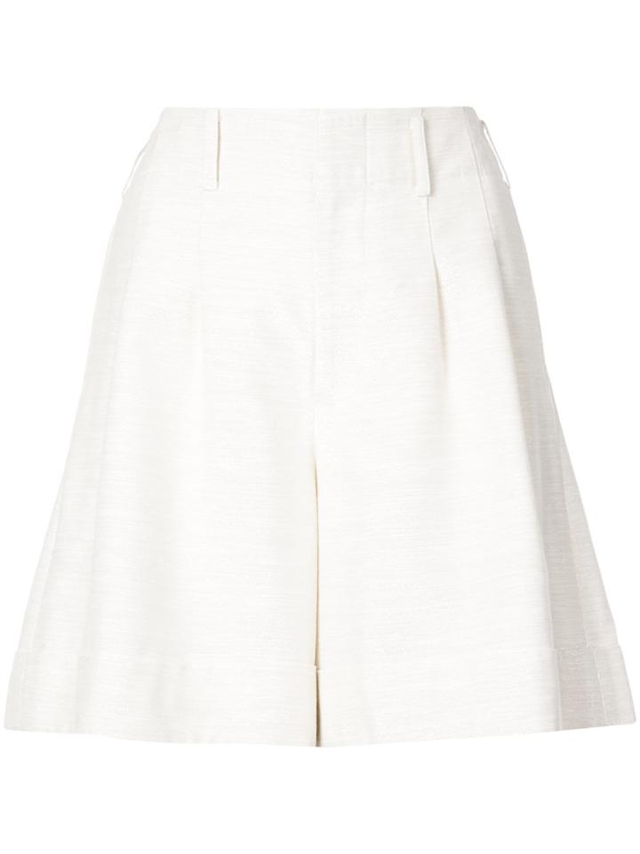 Co Wide-leg Shorts - White