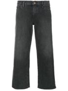 Simon Miller Wide-leg Cropped Jeans - Grey