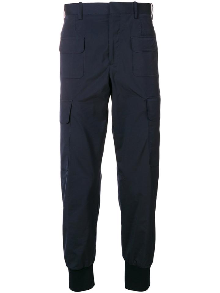 Neil Barrett Pocket Cuffed Trousers - Blue