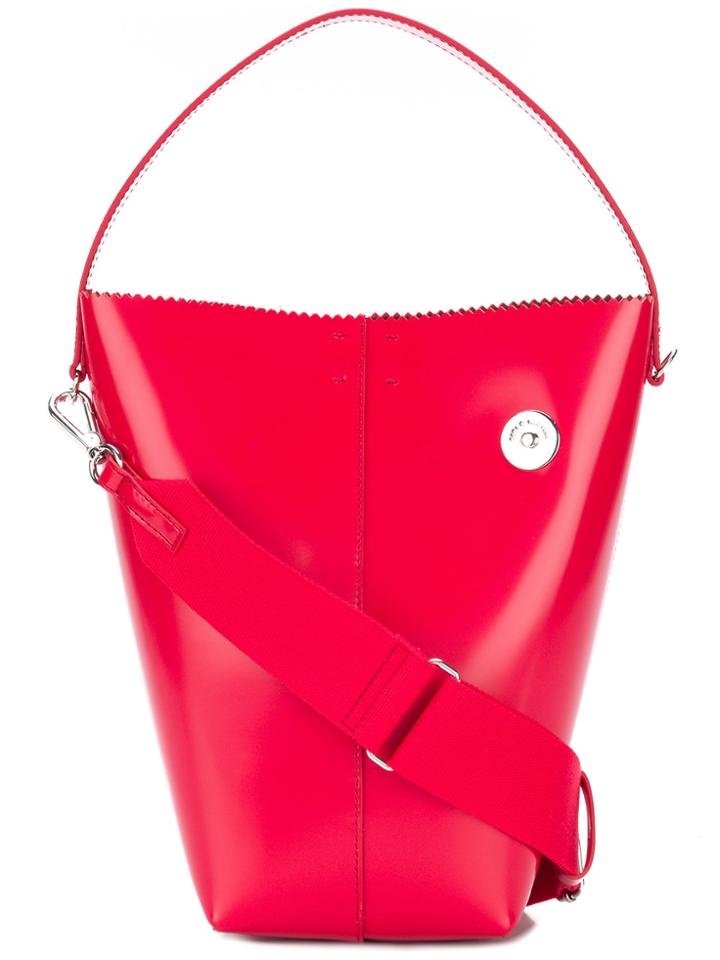 Kara Bucket Tote Bag - Red