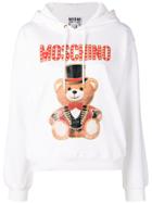Moschino Teddy Bear Print Hoodie - White