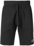 Cp Company Logo Track Shorts - Black