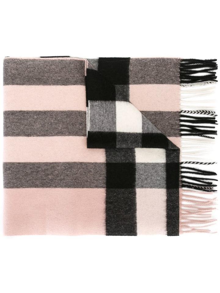 Burberry The Large Classic Cashmere Scarf In Check - Multicolour