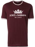 Dolce & Gabbana Logo Print T-shirt - Pink & Purple
