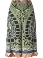 Etro Scarf Print Midi Skirt, Women's, Size: 48, Spandex/elastane/cupro/viscose
