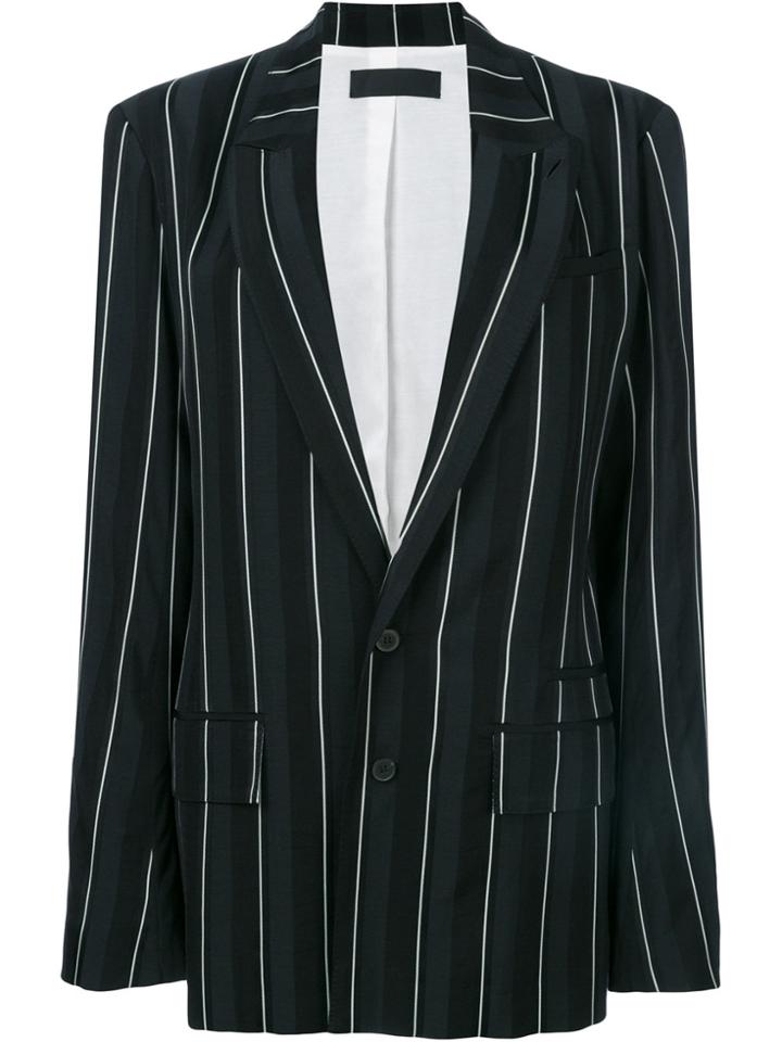 Haider Ackermann Striped Oversized Blazer - Black