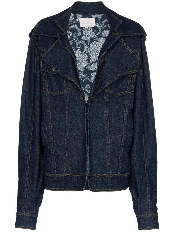 Johanna Ortiz It's All Good Oversize Jacket - Blue