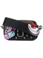 Marc Jacobs - Snapshot Snake-effect Camera Bag - Women - Leather/pvc/metal - One Size, Black, Leather/pvc/metal