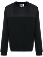 Les Hommes Urban Contrast Panel Sweatshirt - Black