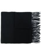 Carhartt Fringed Knitted Scarf - Black