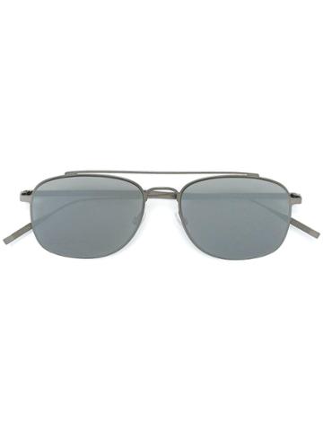 Tomas Maier Eyewear Double Bar Sunglasses - Metallic