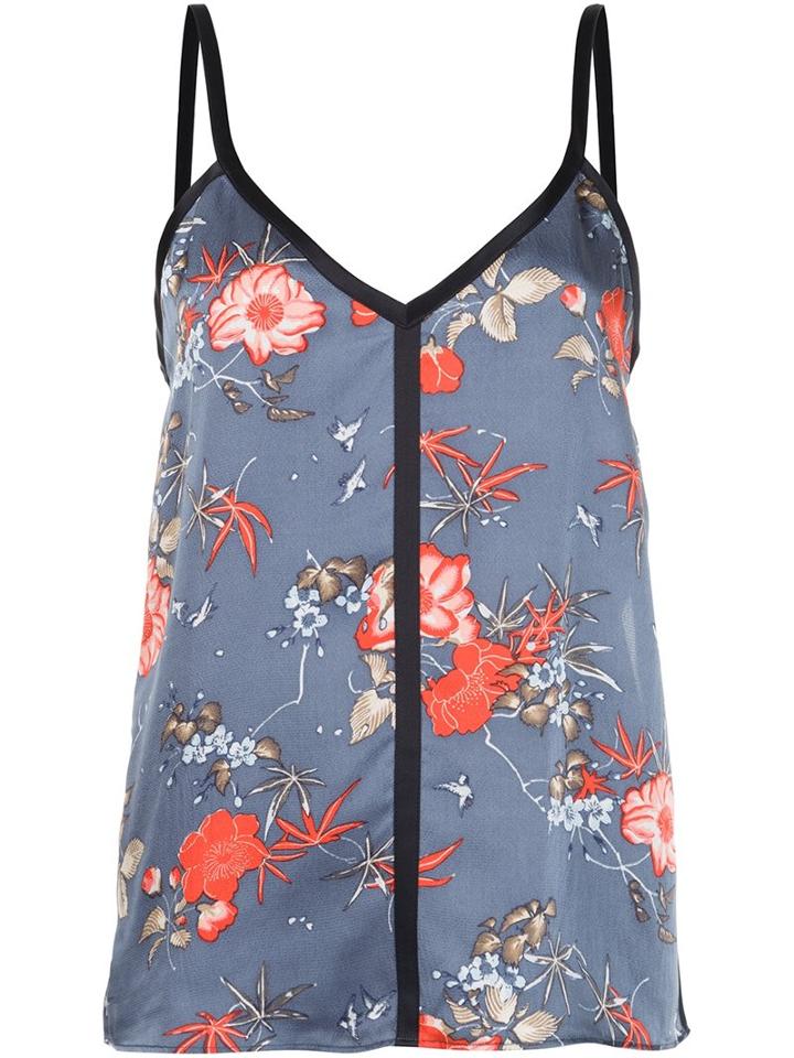 Cinq A Sept Floral Print Top