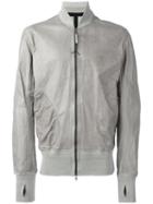 Isaac Sellam Experience Reflechissant Jacket, Men's, Size: Large, Grey, Calf Leather