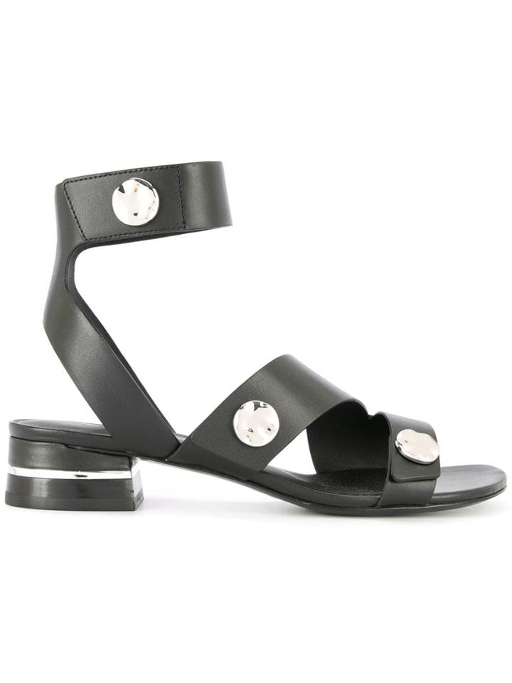 3.1 Phillip Lim Drum Embellished Sandals - Black