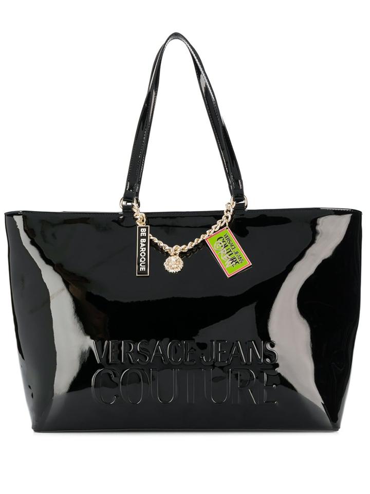 Versace Jeans Couture Embossed Tote - Black