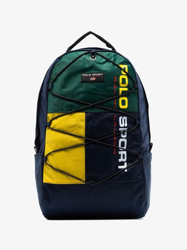 Polo Ralph Lauren Logo Printed Backpack - Blue