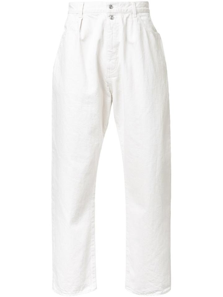 H Beauty & Youth. 'drill Banana' Trousers, Men's, Size: Medium, White, Cotton