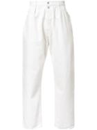 H Beauty & Youth. 'drill Banana' Trousers, Men's, Size: Medium, White, Cotton