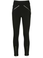 T By Alexander Wang Super Stretch Cotton Pants With Ball Chain Zipper