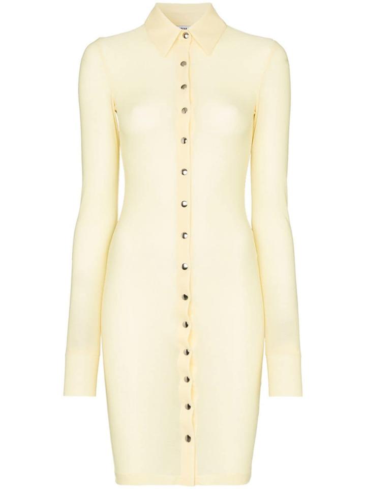 Supriya Lele Gape Shirt Shirt Dress - Yellow