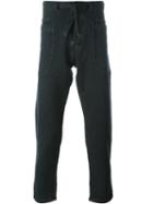 Bleu De Paname 'de Chauffe' Trousers, Men's, Size: 33, Grey, Cotton/polyamide/spandex/elastane