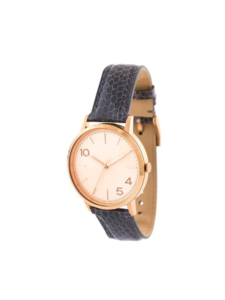 Forty Five Ten X Fossil Rose Gold Dial Watch, Adult Unisex, Grey