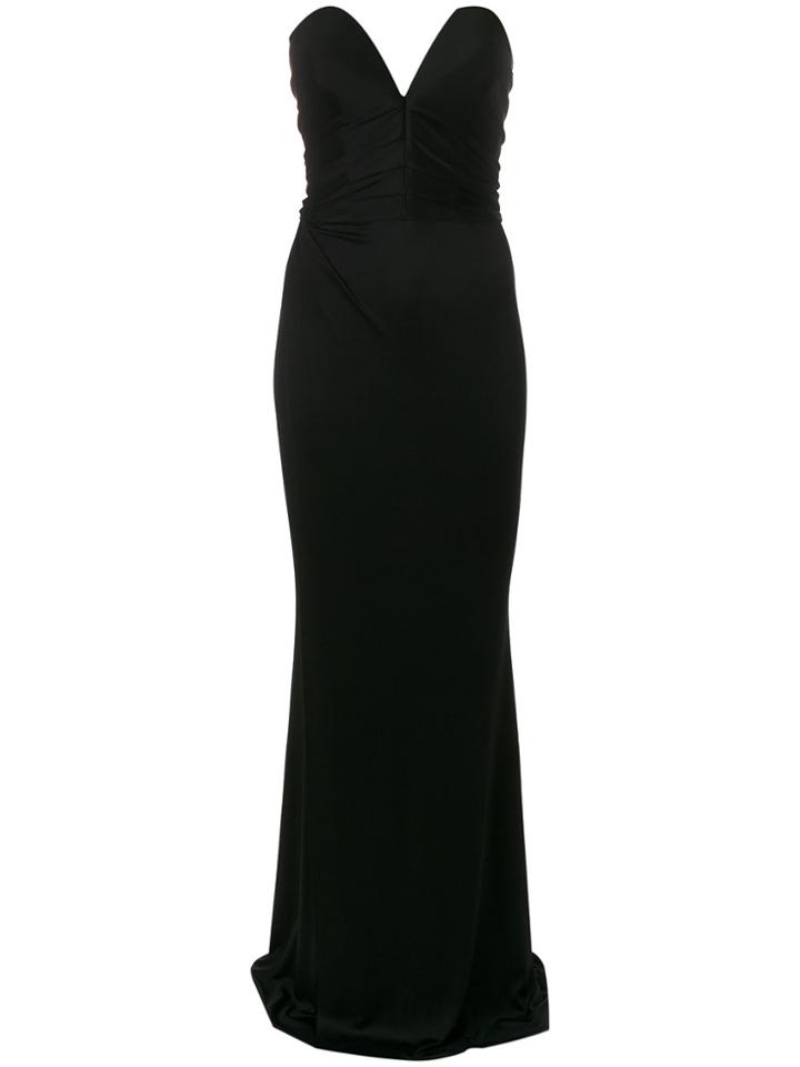Alexandre Vauthier Sweetheart Strapless Evening Dress - Black