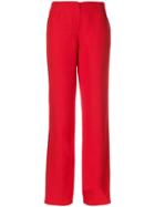Giorgio Armani Vintage Straight Classic Trousers - Red