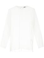 H Beauty & Youth Sheer Shift Top - White