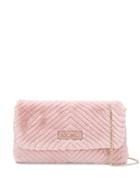 Love Moschino Textured Shoulder Bag - Pink
