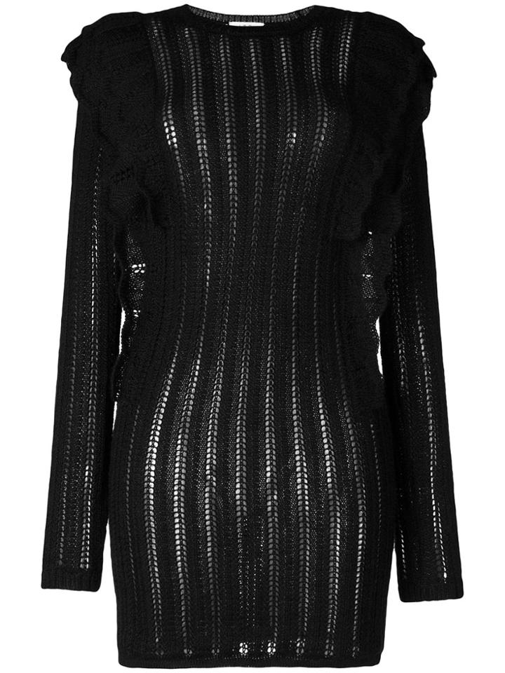 Iro Dapril Pointelle-knit Dress - Black