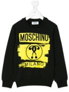 Moschino Kids - Question Mark Logo Sweatshirt - Kids - Cotton/spandex/elastane - 10 Yrs, Black
