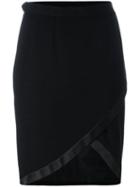 Yves Saint Laurent Pre-owned Asymmetrical Wrap Skirt - Black