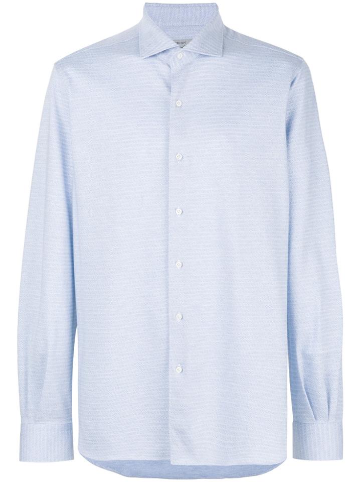 Orian Slim-fit Button Shirt - Blue
