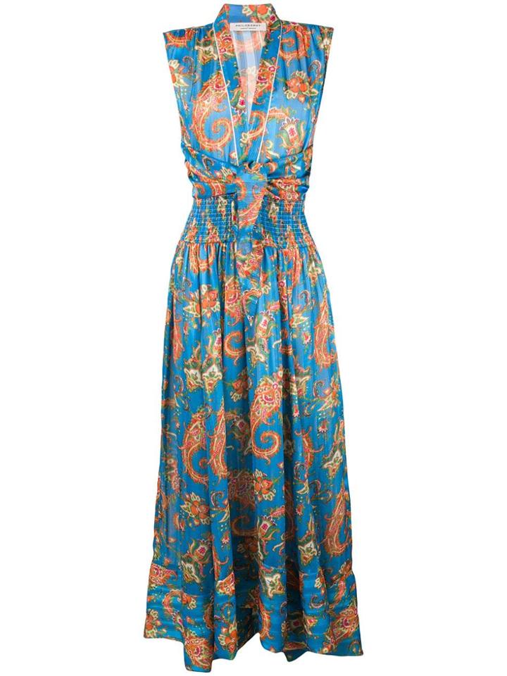 Philosophy Di Lorenzo Serafini Paisley Print Dress - Blue