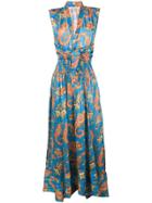 Philosophy Di Lorenzo Serafini Paisley Print Dress - Blue