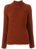 Forte Forte Long-sleeve Fitted Sweater - Red