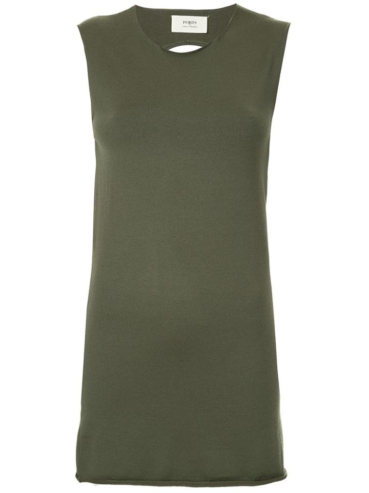 Ports 1961 Knitted Tank Top - Green