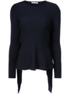 Oscar De La Renta Cape-effect Sweater - Black