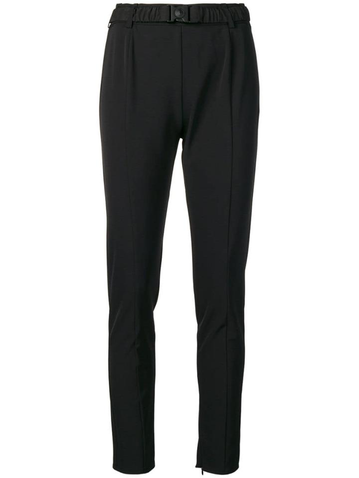 Versus High Waisted Slim Trousers - Black