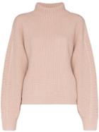 Le Kasha Rennes Balloon Sleeve Cashmere Knit Sweater - Pink