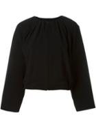 Giorgio Armani Vintage Gathered Neckline Jacket, Women's, Size: Small, Black