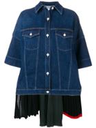 Sonia Rykiel Denim Shirt Jacket With Back Layer - Blue