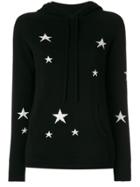 Chinti & Parker Star Patch Hooded Jumper - Black
