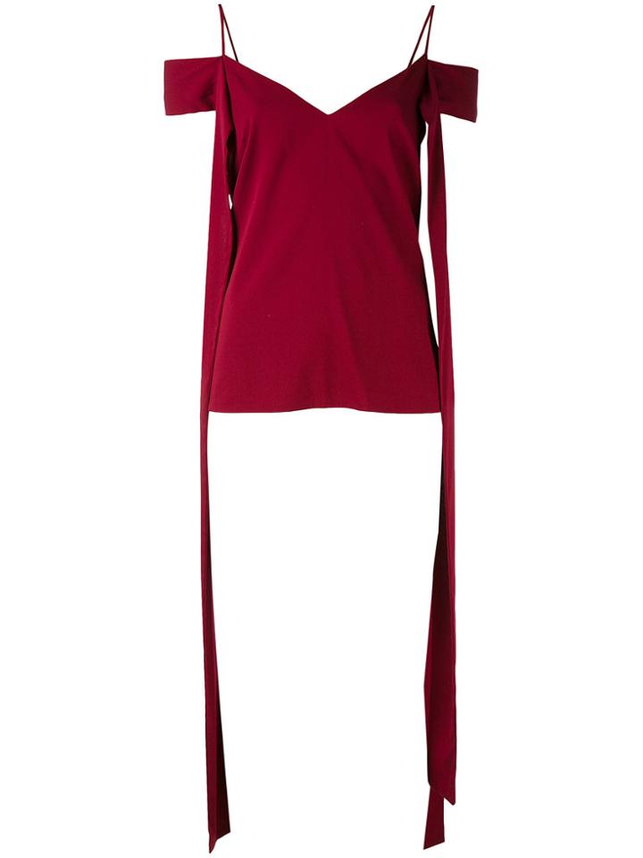 Ellery Straps Detail Blouse - Red