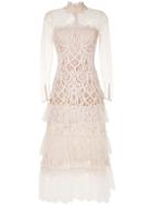 Jonathan Simkhai Lace Structured Gown - White